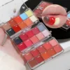 10-Color Lip Jelly Plate Mirror Crystal Lip Gloss Moisturizing Water Glass Red Orange Lip Oil Balm Sexy Plump Makeup Palette 1