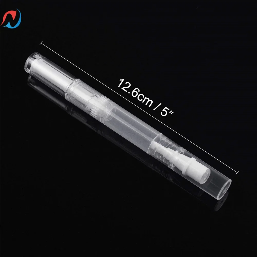 투명 트위스트 펜, 빈 네일 오일 펜, 브러쉬 네일 광택제 큐티클 오일 펜, 화장품 립 글로스 용기 어플리케이터, 30, 60, 80, 120pc, 3ml