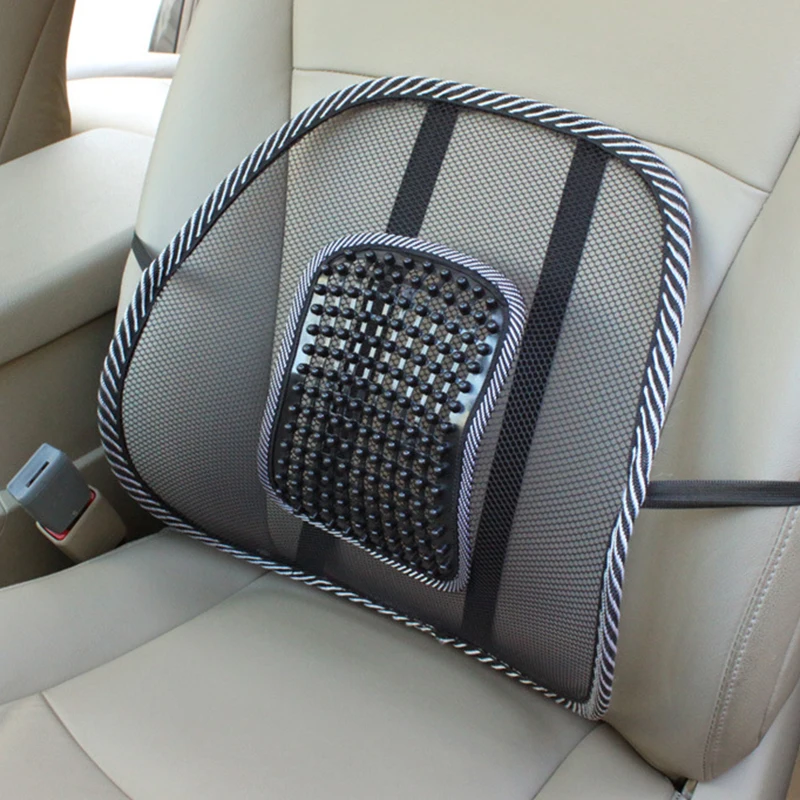 Car Seat Back Support Auto Chair Lumbar Support Cushion Mesh Pad Ventilated  Cool Waist Cushions For Office Home Car Accessories