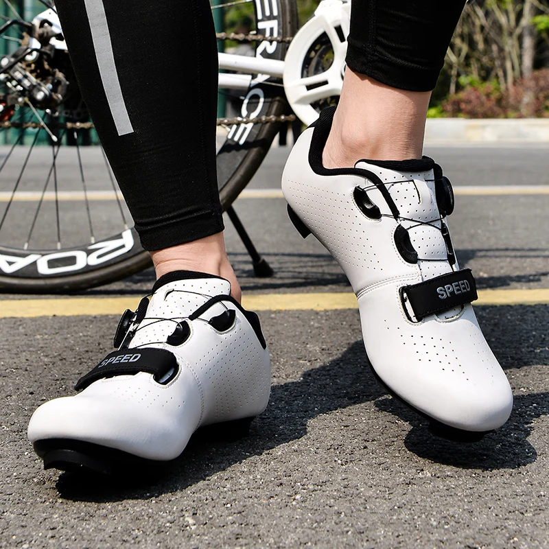 2023 Cycling Sneaker Mtb with Cleats Men Carbon Sports Speed Bike Shoes Women Mountain Racing Flat SPD Road Cycling Footwear