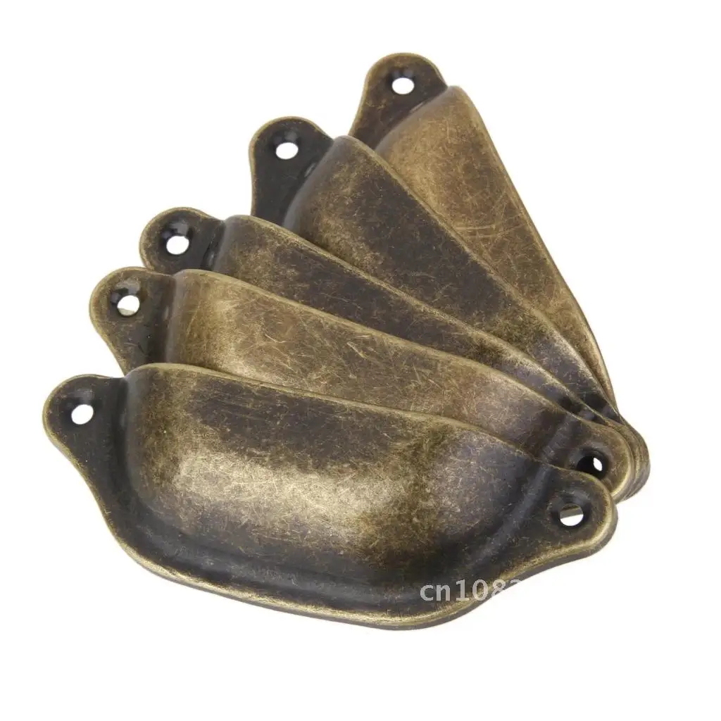 

10pcs Antique Cupboard Cabinet Cup Furniture Dresser Shell Pull Handles Set
