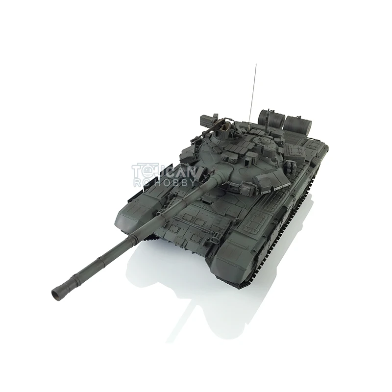 Toys Heng Long RC Tank 1/16 Green 7.0 T90 3938 360 Turret Metal Track W/ Link Red Eye RC Panzer TH17888-SMT4 2