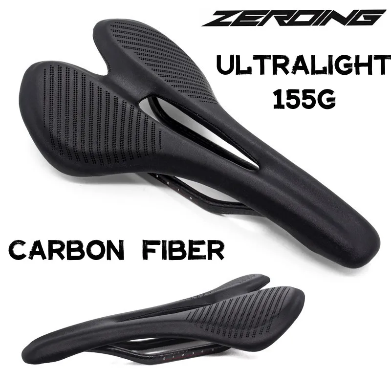 

Full Carbon Fiber Saddle Bicycle Seat MTB Road Bike Cushion Ultralight Breathable Comfortable Seat Cushion Bike Racing Saddle