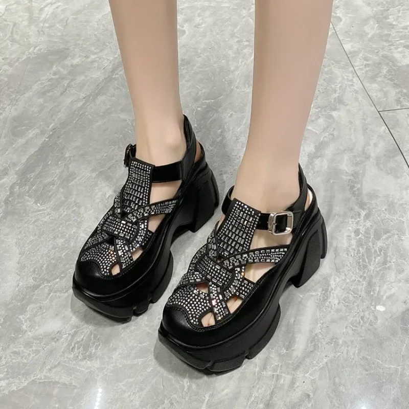 Fashion Brand High Heels Shoes Beach Slippers Chunky Sandals Designer Women Platform Shoes 2023 Summer New Pumps Women Sandals - Image 2