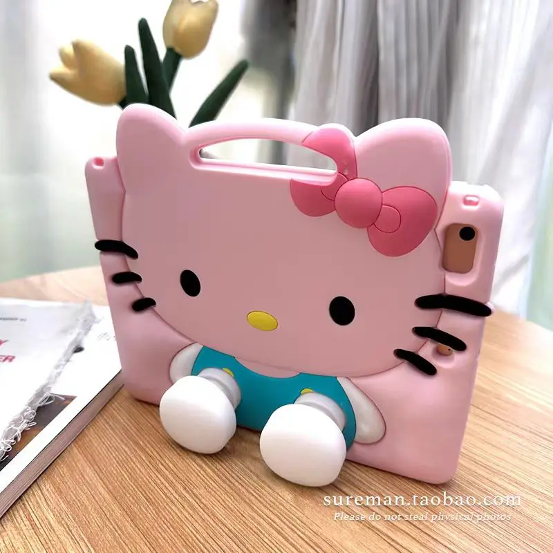 Children's Silicone Tablet Protective Case with Kerokerokeroppi Design