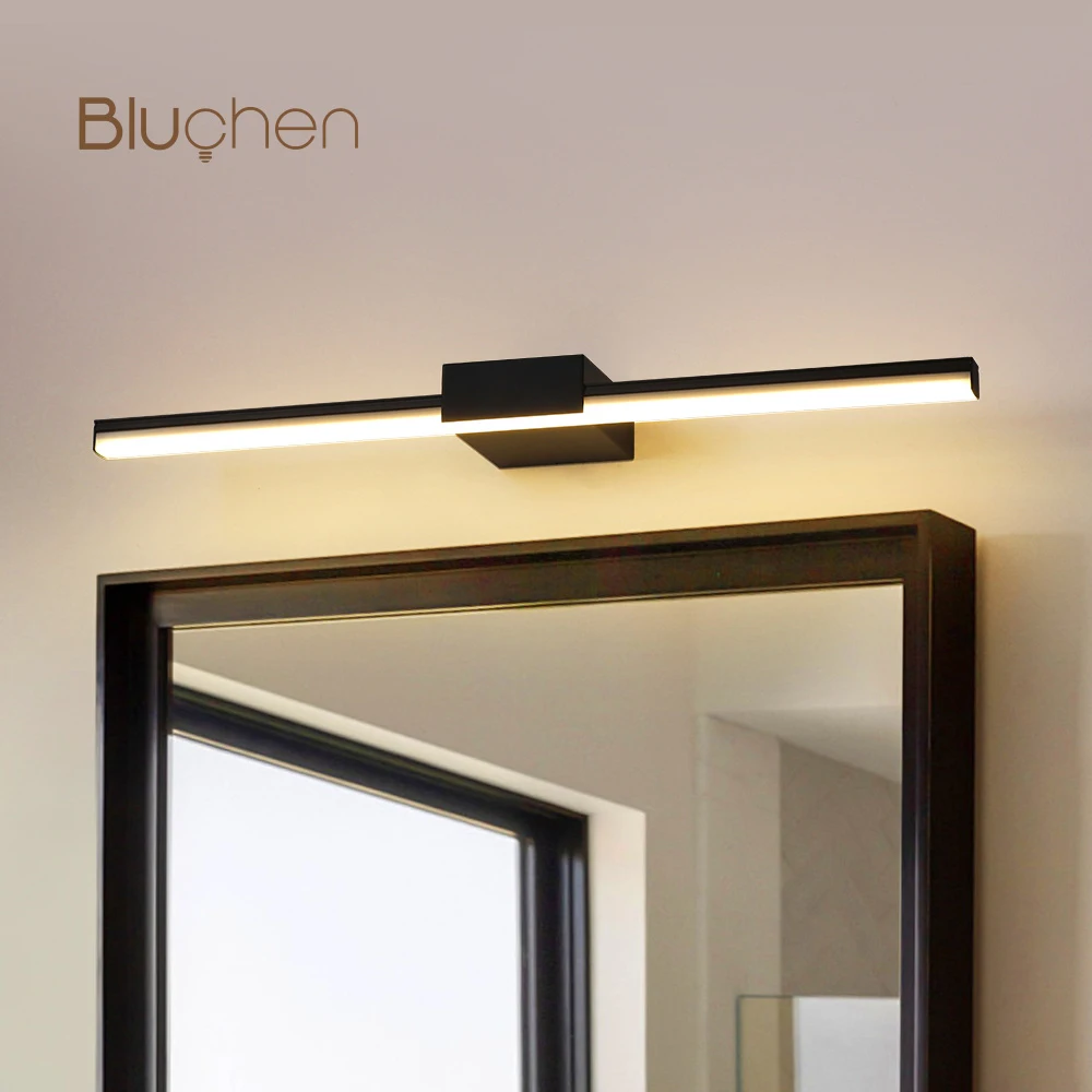 LED 벽 조명 장식 램프, 거실 AC90-260V 내부 벽 램프, 화이트 블랙, 40cm, 55cm