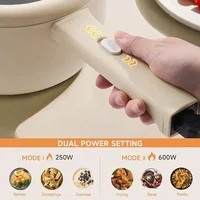 Dezin Electric Cooker, 2L Non-Stick Sauté Pan, Rapid Noodles Cooker, Mini Pot for Ramen (Egg Rack Included) electric steamer 2