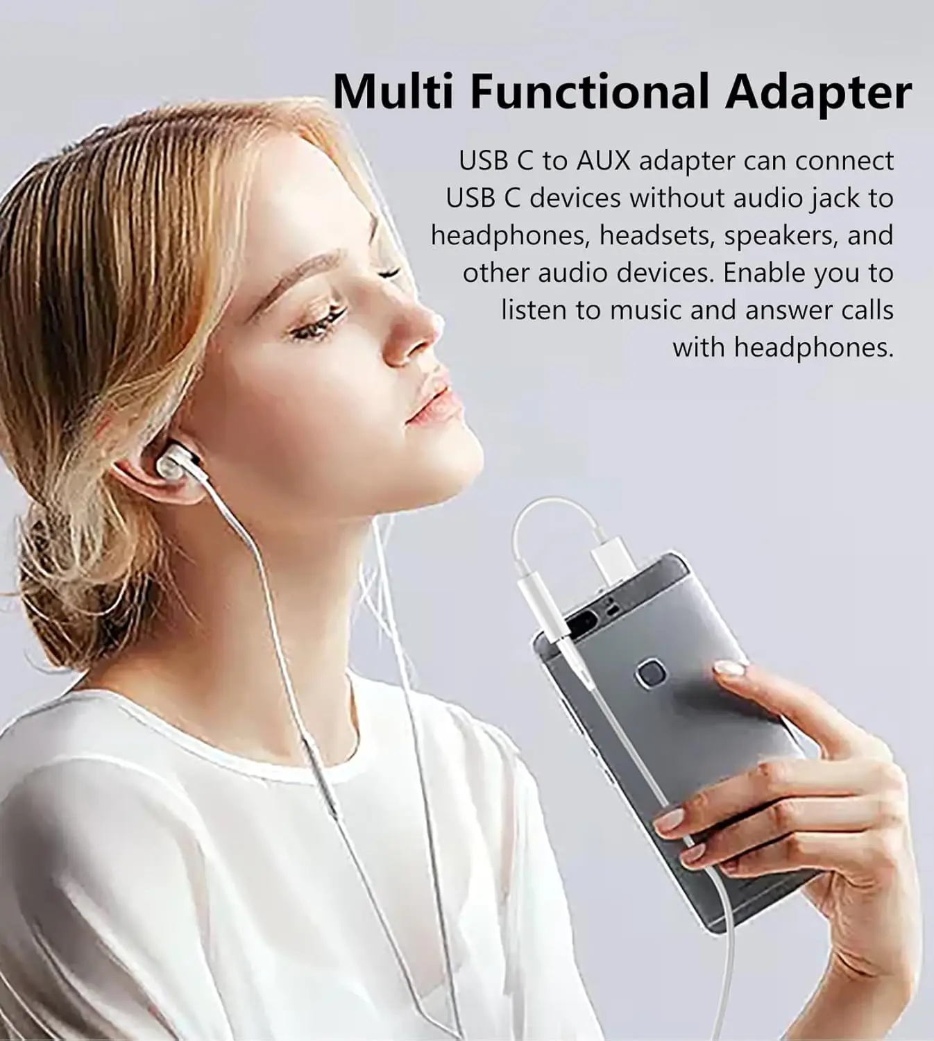 รูปสินค้า สายแปลง USB-C เป็น 3.5 มม. พร้อม HiFi DAC สำหรับ iPhone & iPad