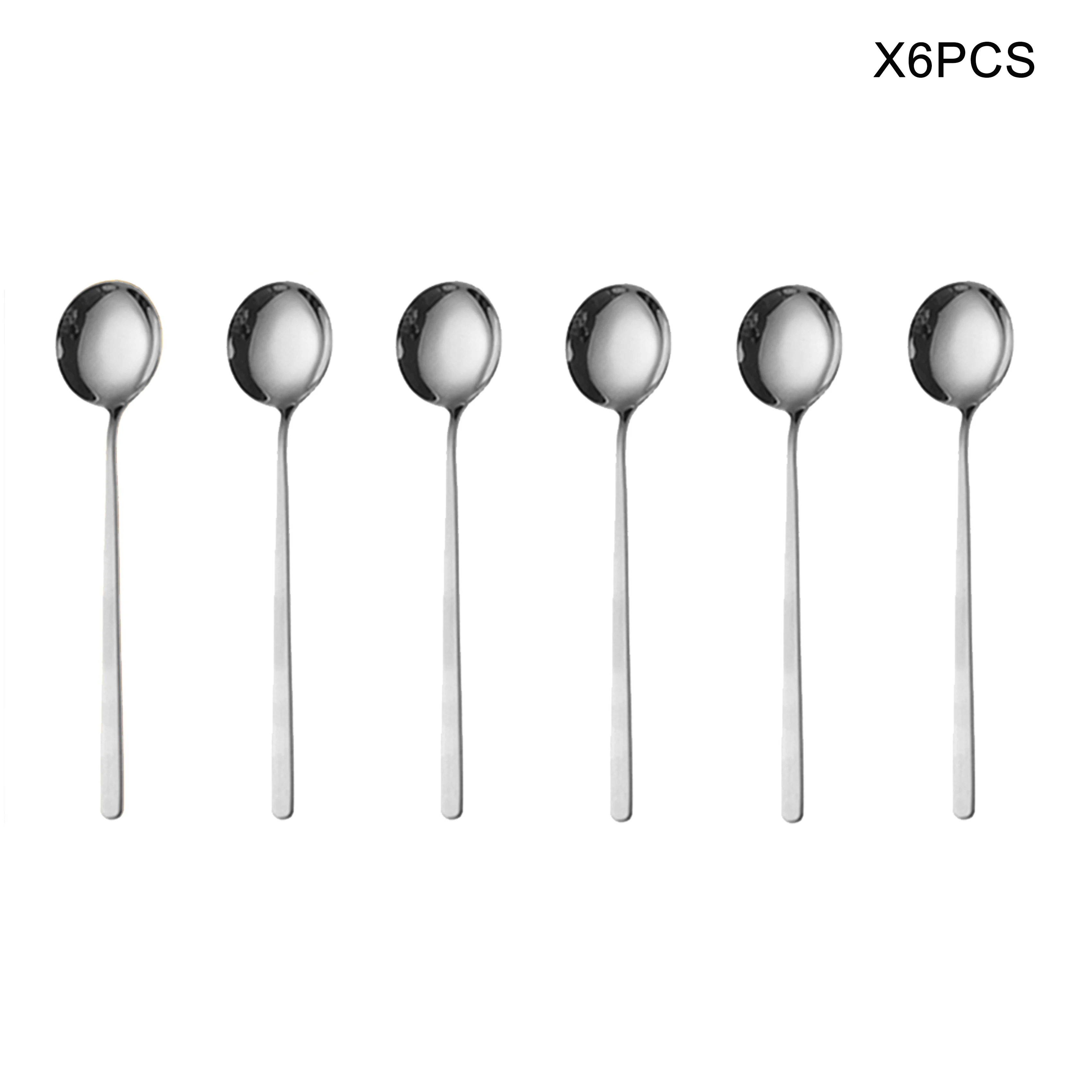 15cm Stirring Spoon Golden Silvery Rose Gold Tea Cake Ice Cream reusable Stainless Steel 304 Coffee Spoon Mixing