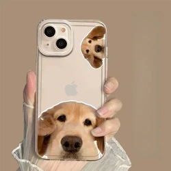 Funny Cartoon Dog and Rabbit Clear Couple Phone Case - Cute and Playful Design - iPhone 12 Mini (Style 1)