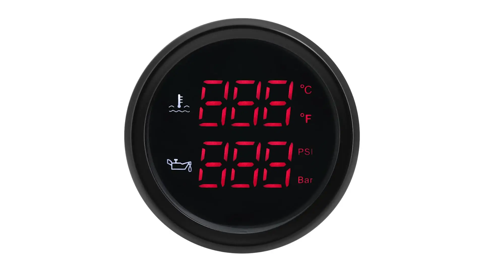 2-in-1 Digital-Messgerät 52 Mm – Wasserstand & Abwasserpegel Mit Grüner LED, Blitzalarm & 0-190 Ohm (9-32V) 2-in-1 Digital-Messgerät 52 Mm – Wasserstand & Abwasserpegel Mit Grüner LED, Blitzalarm & 0-190 Ohm (9-32V)