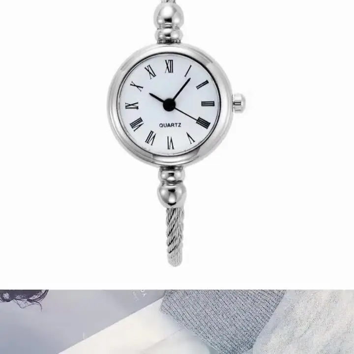 Orologio Da Donna OIDEA Rotondo Al Quarzo – Quadro Piccolo Con Cinturino In Lega E Strass, Eleganza Semplice