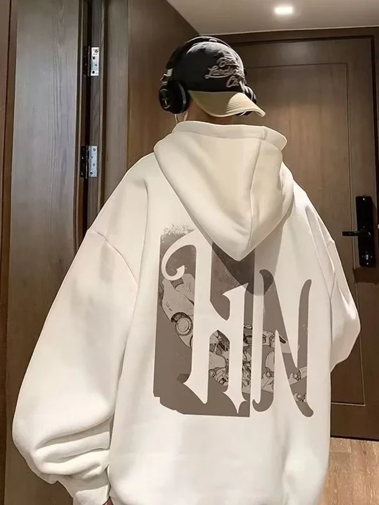 インナーボア ルーズフーディ M〜3XL ストリート Men's Hip Hop Oversized Hoodie | Men's Streetwear