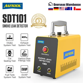 AUTOOL SDT101 Automotive Smoke Machine Leak Detector Leakage Gas Leakage Locator Oil Pipe Generator Diagnostic Tool No Pump * 1
