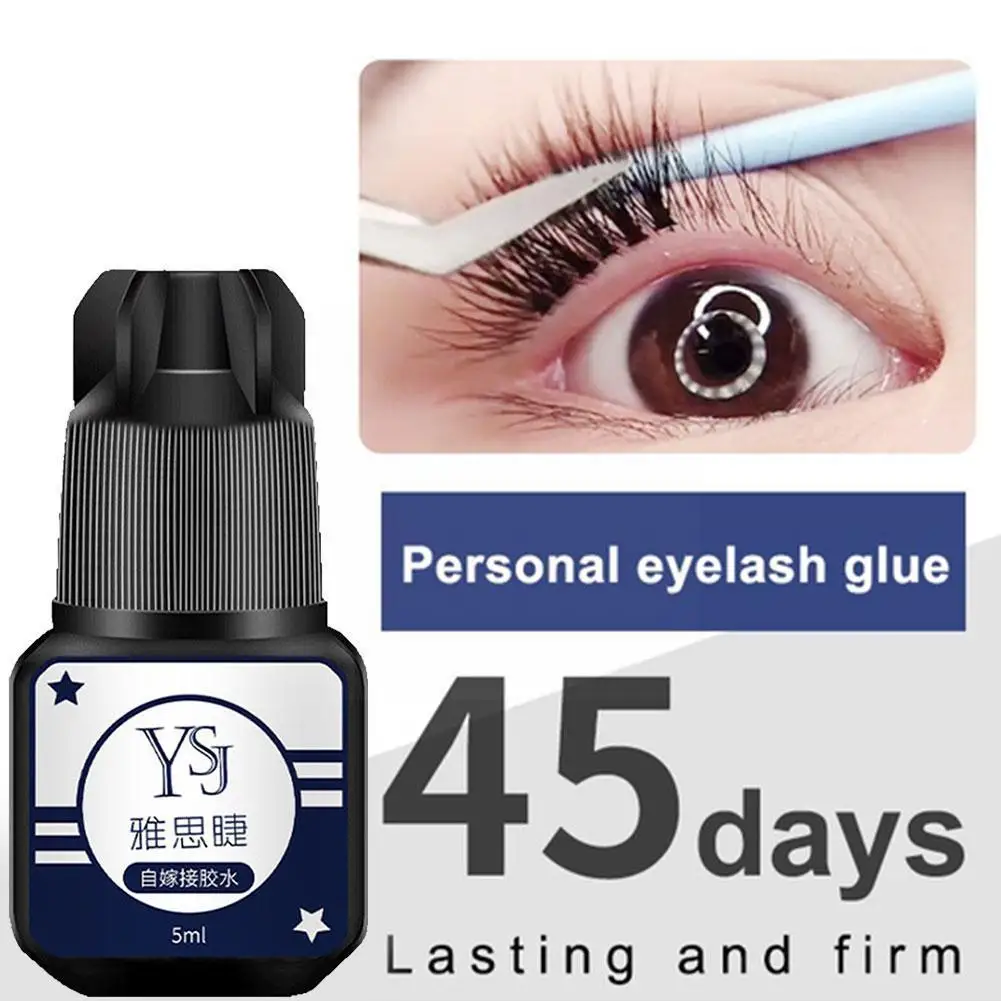 

5ml Eyelash Extension Glue Black No Smell No Irritant Permanent Tools Semi Lasting Drying Adhesive Lash Fast Retention 2s T1M7