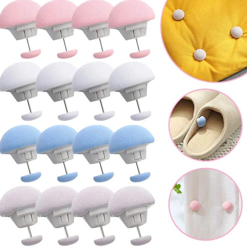 20/40/60pcs New Household Non-Slip Mushroom Quilt Holder Bedding Fixer Double Press Sheet Clips Bed Sheet Grippers