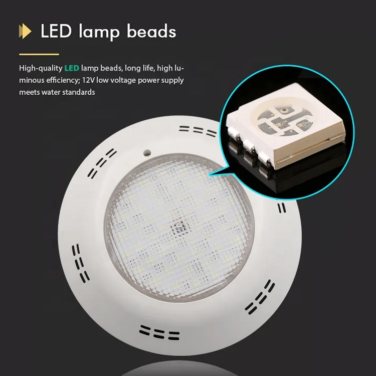 Description Picture 6 of itemUV-Anti PC Material Underwater Lamps Luces De La Piscina PAR56 Color Changing 12V Waterproof IP68 Wall Mounted RGB Pool Lights