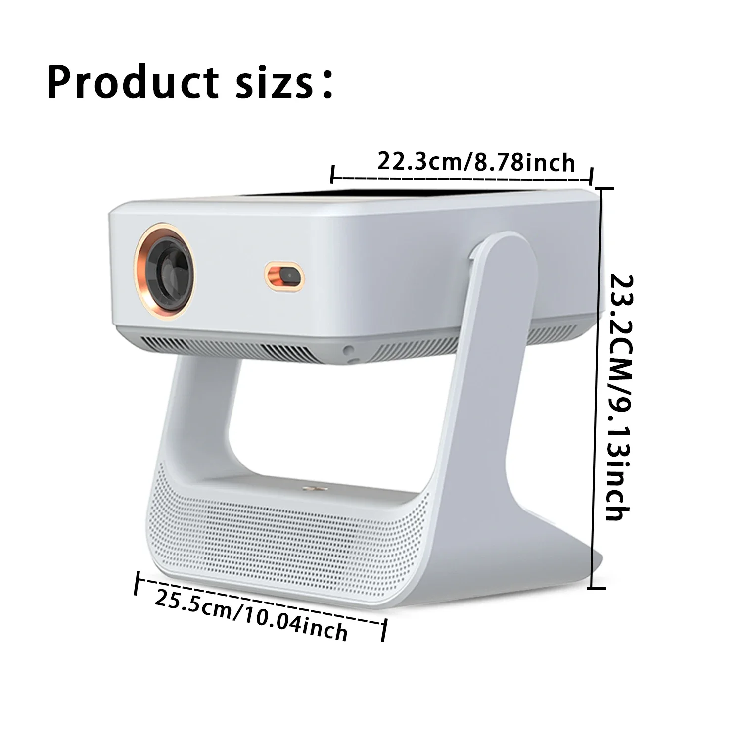 4K WiFi Projector A2pro Dual Screen Android OS Home Theater Supports Gaming & Karaoke