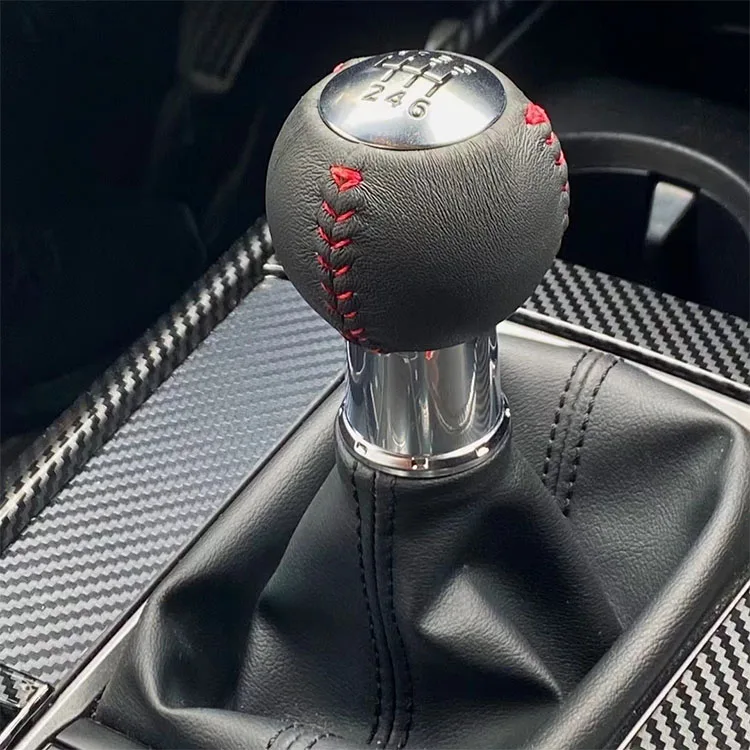 Auto-onderdelen Lederen Handleiding 6-versnellingspookknop Voor Mazda 6 Auto-onderdelen Lederen Handleiding 6-versnellingspookknop Voor Mazda 6