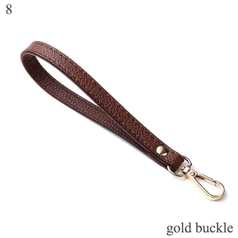 Soft PU Leather Wrist Strap for Clutch and Purse - Solid Color Handbag Handle Replacement