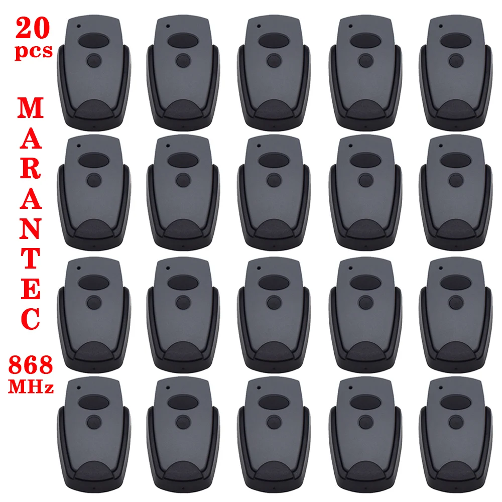 

20pcs Marantec Digital 302 304 D313 D321 D323 Command 131 868.3 Mhz Garage Gate Door Remote Control D382 D384 868MHz Gate Opener