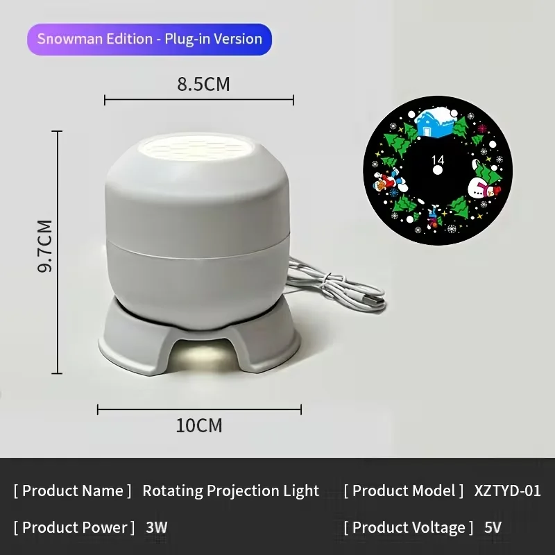LED 해양 프로젝터 조명, 360 ° 회전식 다이나믹 야간 조명, USB 전원 주변등, 게임 및 거실용 장식 조명