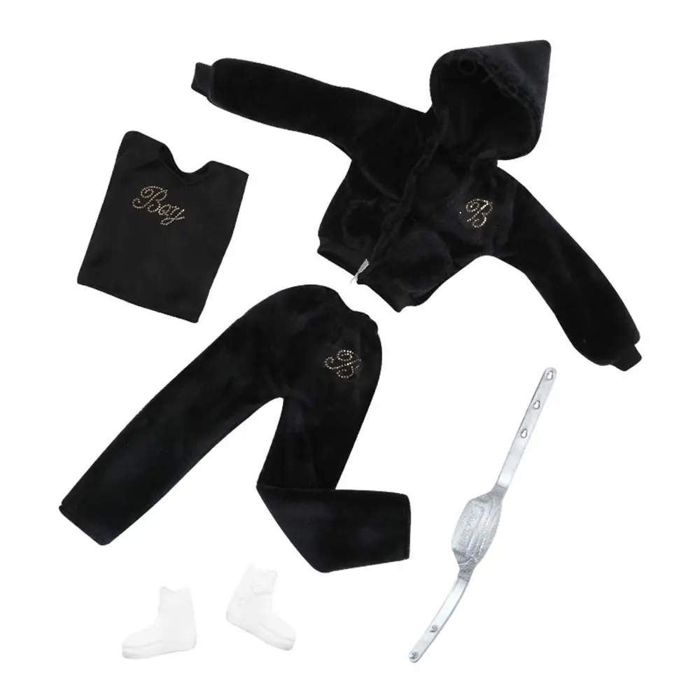9 Styles Male/Female Doll Clothing High Quality 2024 Fashion Casual Wear Shoes Velvet Sportswear Caps 30CM Doll