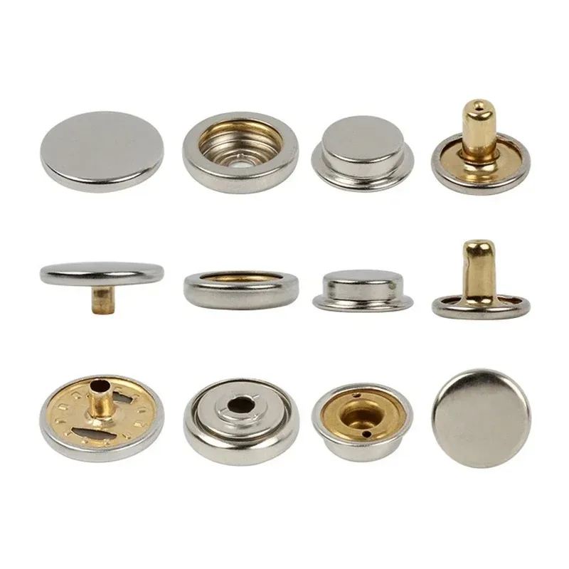 20 Sätze Messing Druckknöpfe Befestigungs elemente Installation sform Nähen Druckknöpfe Werkzeuge Mantel Metall Druckknöpfe Jacke Knöpfe Brieftasche Schnalle Metall nieten – Detail 2