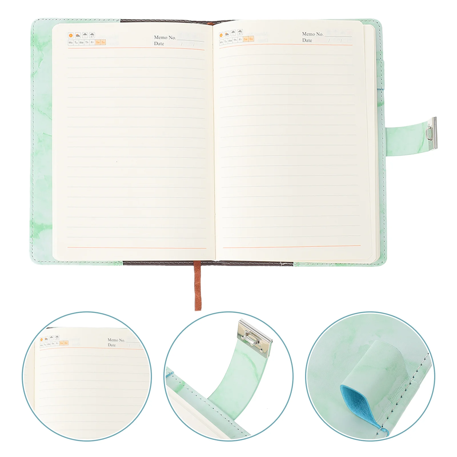 

Password Notebook Planner Notepad Accessory Supply Household Delicate Diary Write Multi-function Lock Portable Diary Book