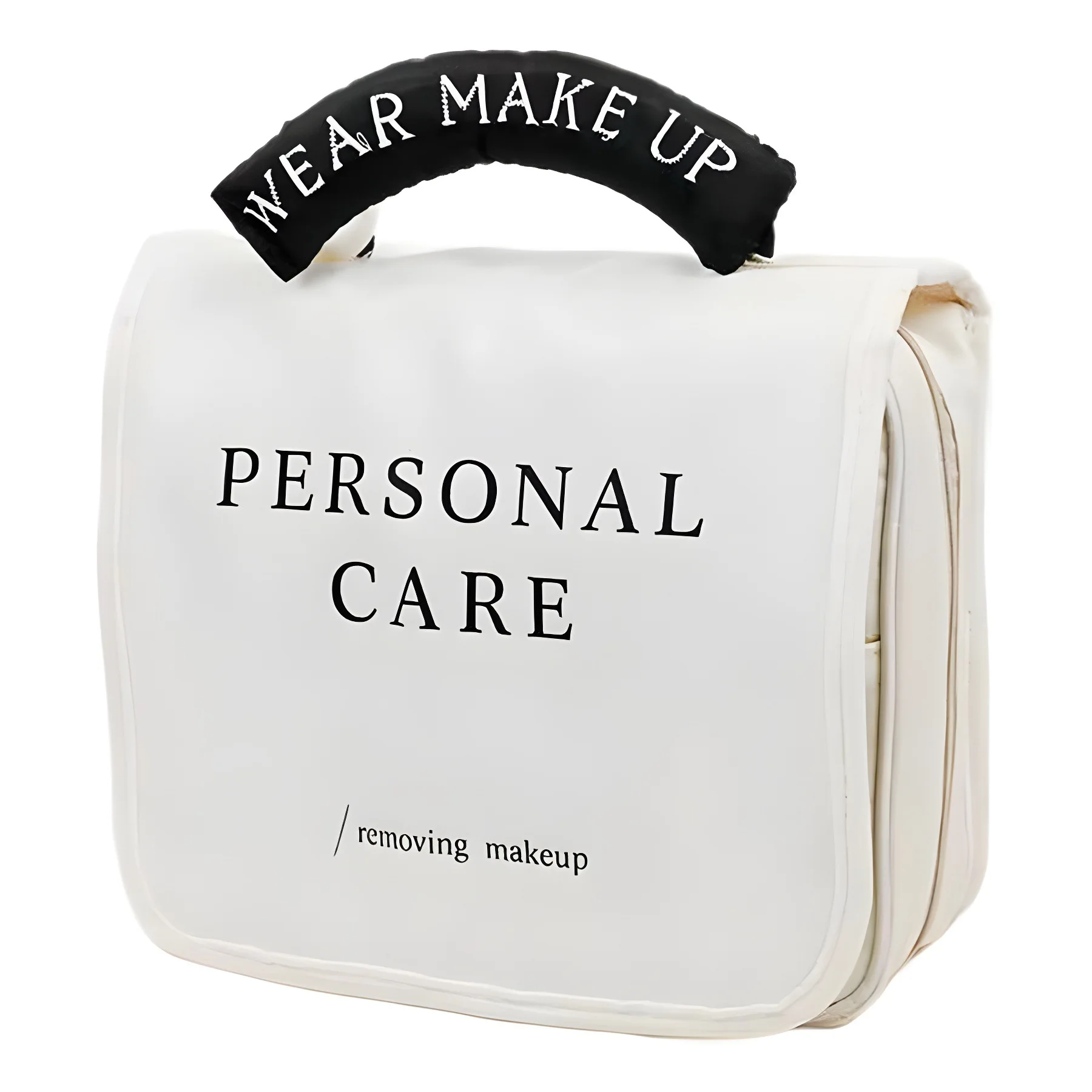 Large Capacity Cosmetic Bag for Women - Travel Makeup Organizer with Pearl Hook, Premium Portable Toiletry Pouch