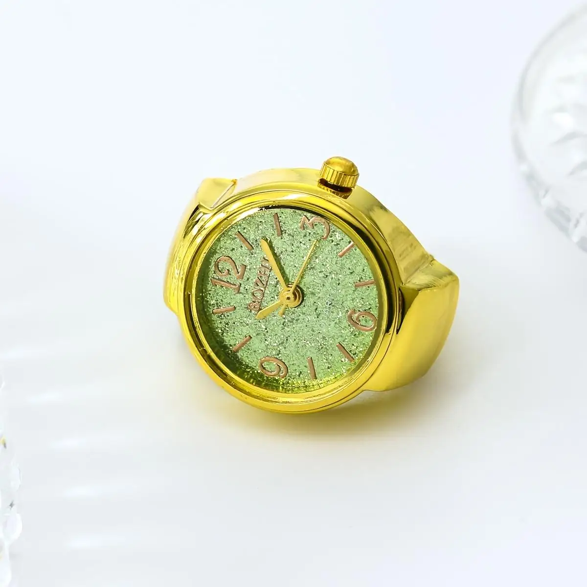 Rainbow Color Trendy Ring Watch – Fashionable Unisex Timepiece