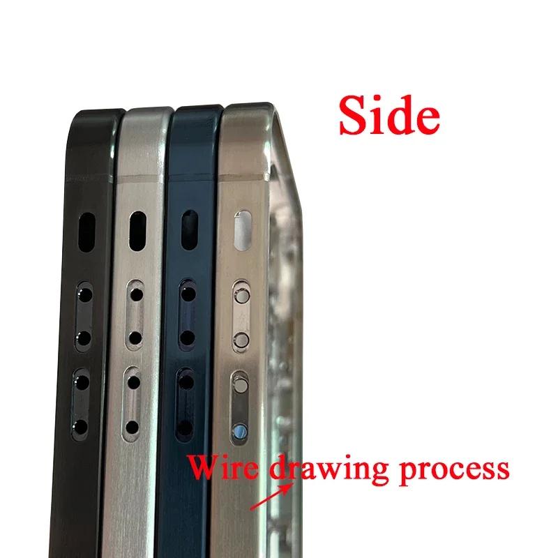 Preinstalled Slide Button DIY Housing For iPhone XR to 15Pro,like 16 Pro Titanium Style 6.1" Chassis Replacement Kits With Gift 3