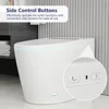 Smart Toilet with 1.28GPF Auto Flush Heated Seat，Toilet with Foot Kick Operation Night Light，One Piece Tankless Toilet 1