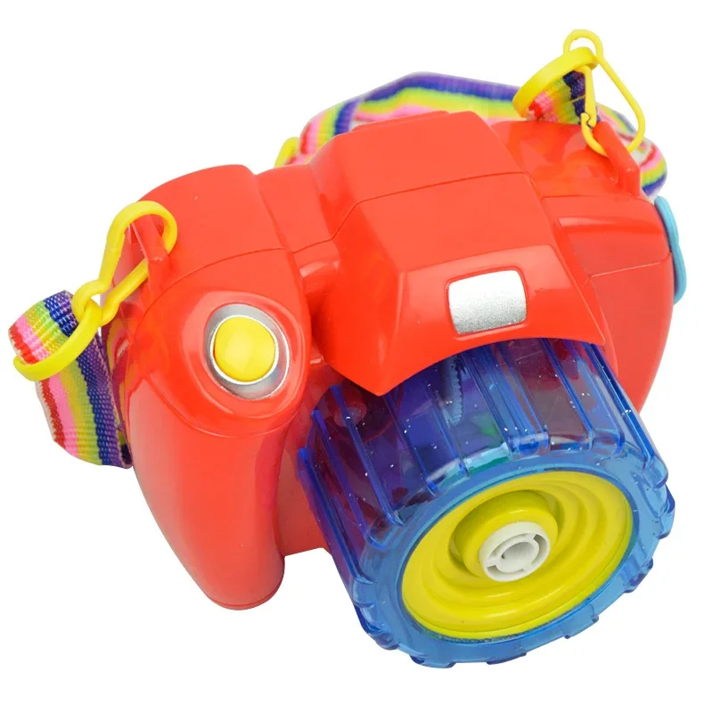 [Funny] Fully-Automatic light & sound Shining Bubble camera Gun Outdoor Toys Kids Bubble club Water gun Soap Bubble Blower gift 2