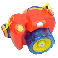 [Funny] Fully-Automatic light & sound Shining Bubble camera Gun Outdoor Toys Kids Bubble club Water gun Soap Bubble Blower gift 2