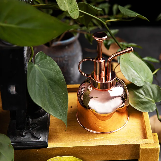 300 Ml -Es Növényi Virág Öntözés Permetezőgép Mini Rozsdamentes Acél Vintage Vízforraló Tartós Permetező Fodrászat Mister Garden Szerszám - Image 3