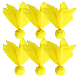 Referee Flags 6pcs Lightweight Sports Referee Penalty Flags Reusable Yellow Football Throwing Flag Multifunctional Football