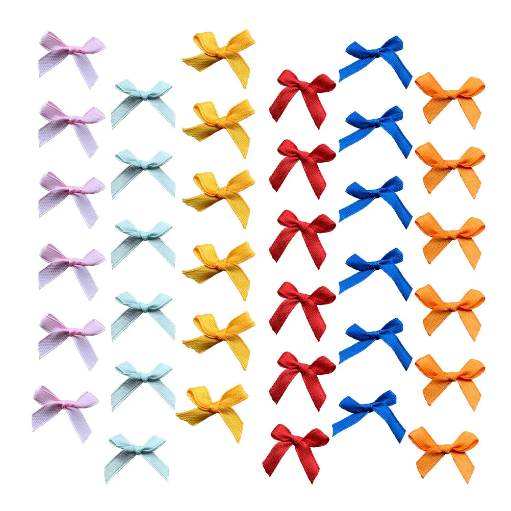 결혼식 공예용 새틴 리본 리본 장식 활, 바느질 스크랩북 장식, 혼합 색상, 200 개