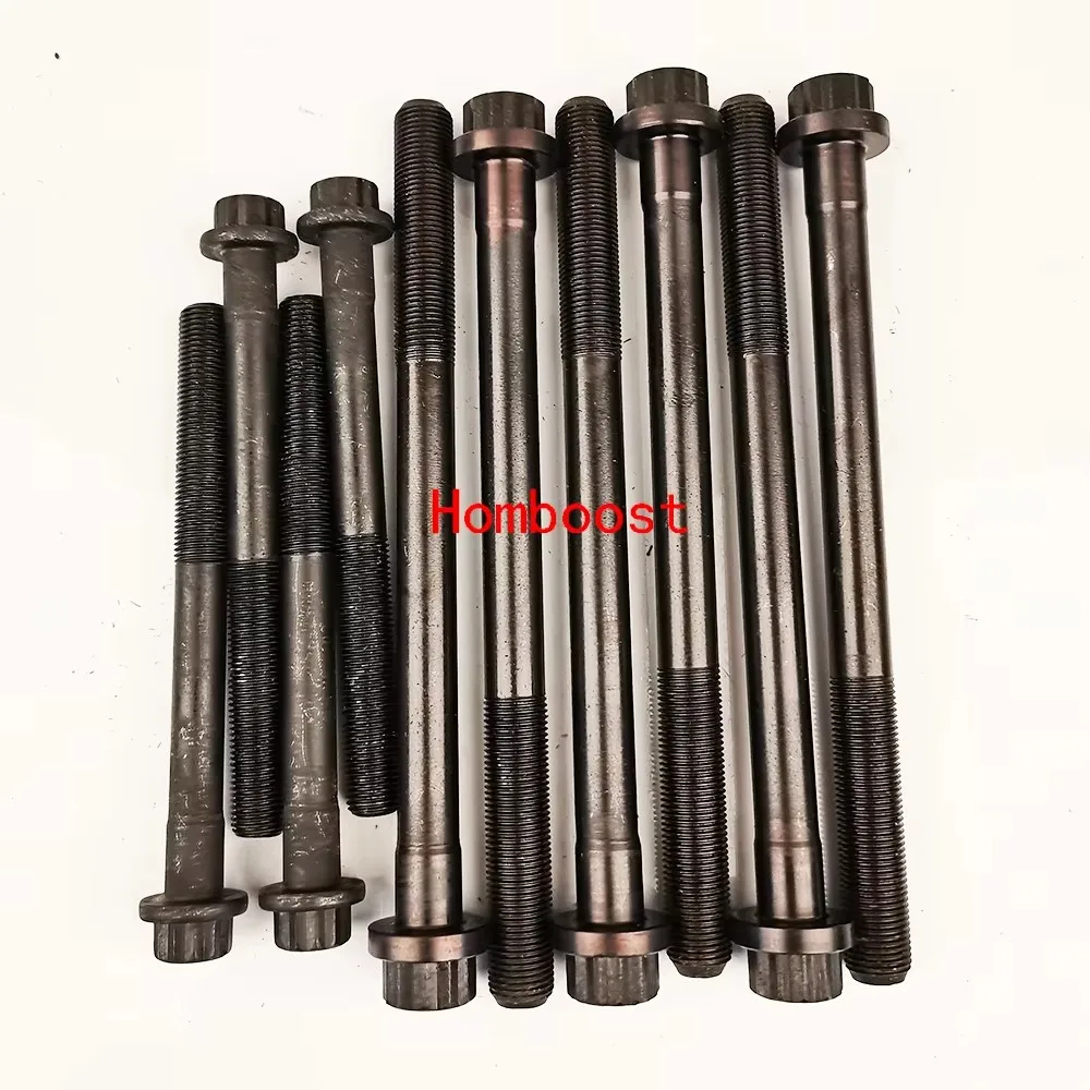 10PCS 실린더 헤드 볼트 나사 세트 1GDFTV 2GDFTV 90910-02193 Toyota Fortuner Hiace Hilux Land Cruiser Prado 용