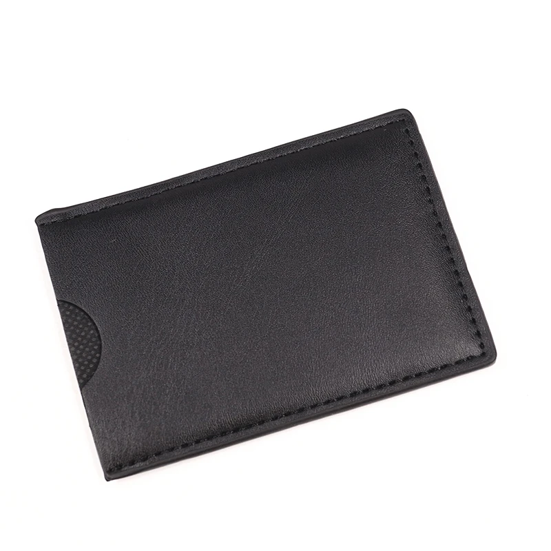 PU-Leder-Superhelden-ID-Karten-Geldbörse, kurz, schlank, minimalistisch, Vordertasche, Kartenhalter, Geldbörse, Mann mit Ausschnitt, Eisen, Gesichtsmaske, Augen – Detail 9