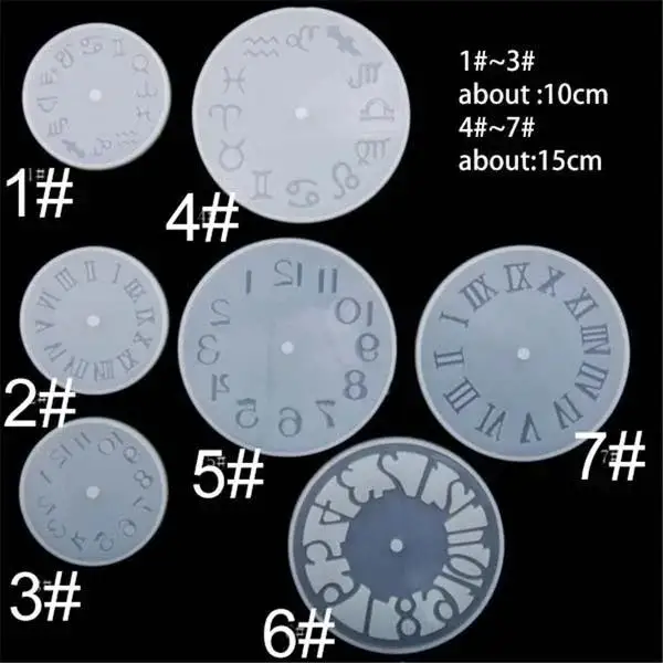 New Creative Clock Silicone Mold For Jewelry Clock Resin Silicone Mold Handmade Tool DIY Epoxy Resin Molds Diy Accessories