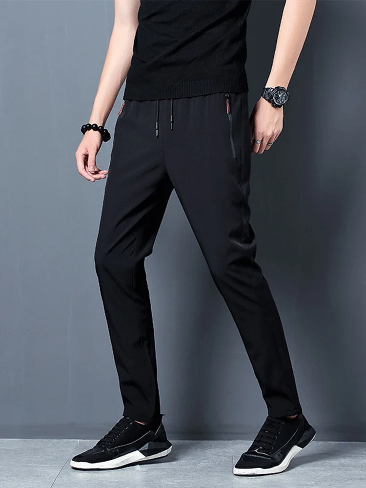 Sport Jogging Trousers Men Multi Pockets Cargo Harem Hip Hop