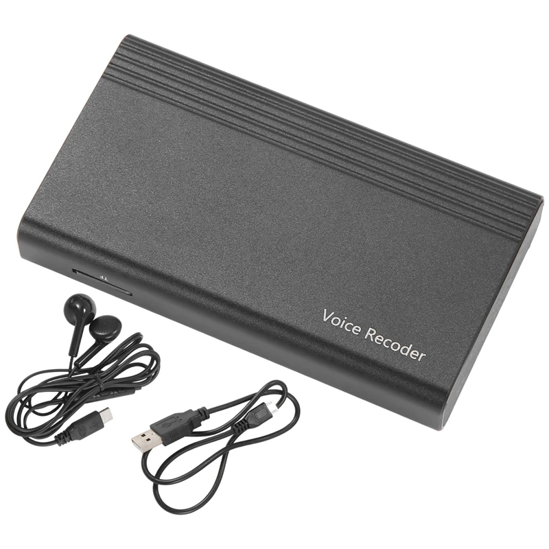 

Диктофон с голосовой активацией, Миниатюрный цифровой аудиодиктофон, Профессиональный диктофон с голосовой активацией, прочный и простой в установке