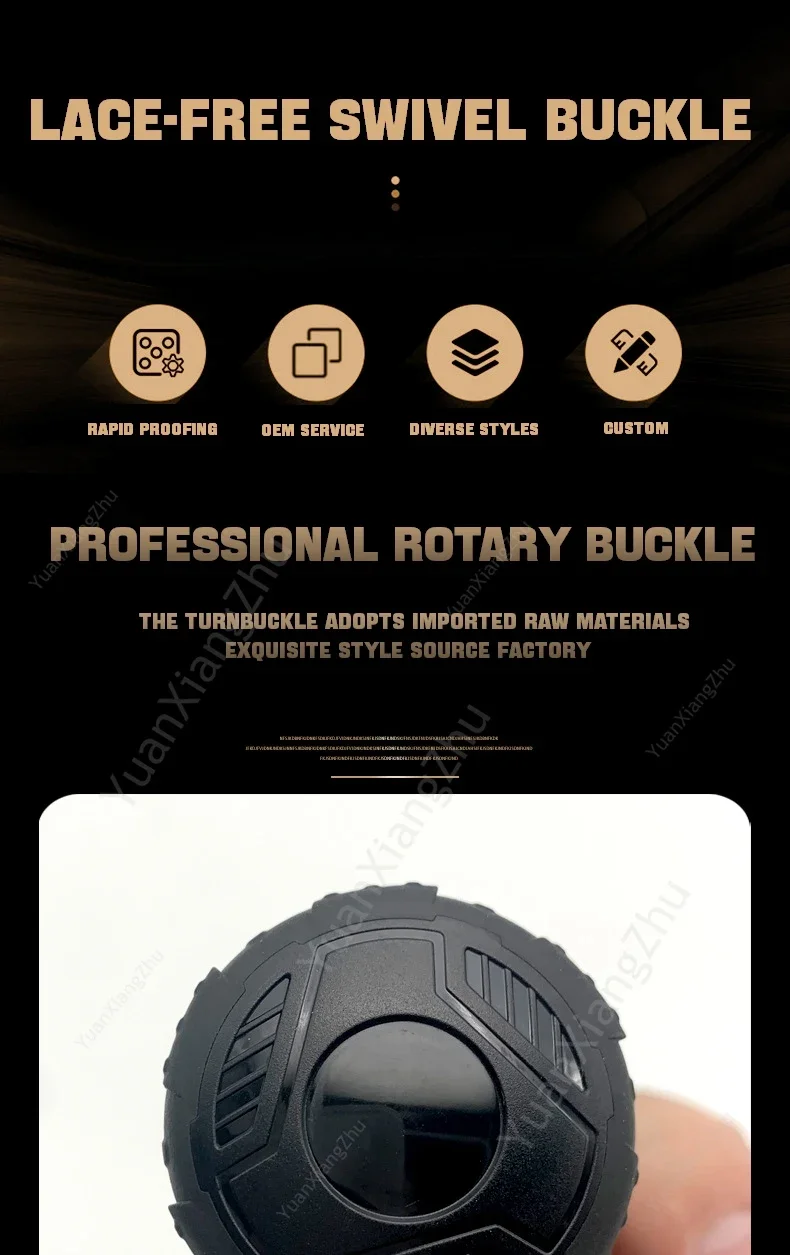 Automatic Boots Shoelaces Swivel Buckle No Tie - Image 1