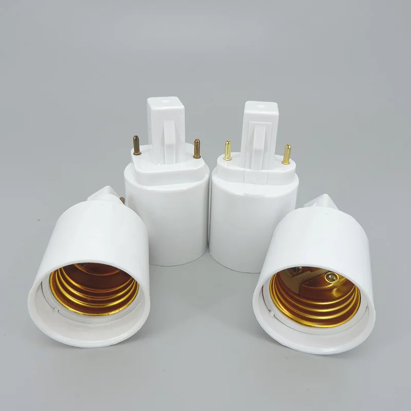 ABS LED G23/G24 To E27 Adapter Socket Halogen CFL Light Lamp Base Converter G23 to E27 Bulb Holder Adapter 2pin 85-265V lamp holder lamp bulb holder lamp base lamp socket adapter led lamp base