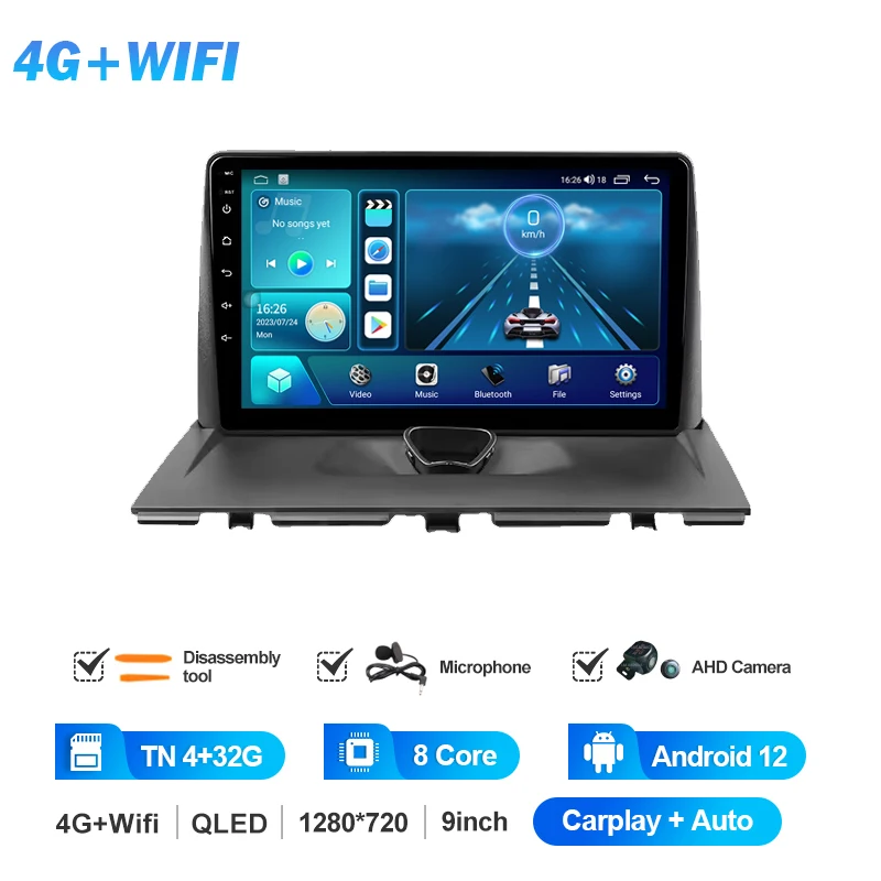 Autoradio Android Pour Peugeot Expert 2 (2007-2017) – Écran Tactile, CarPlay/Android Auto, GPS, Bluetooth – 4 Go RAM, 64 Go ROM