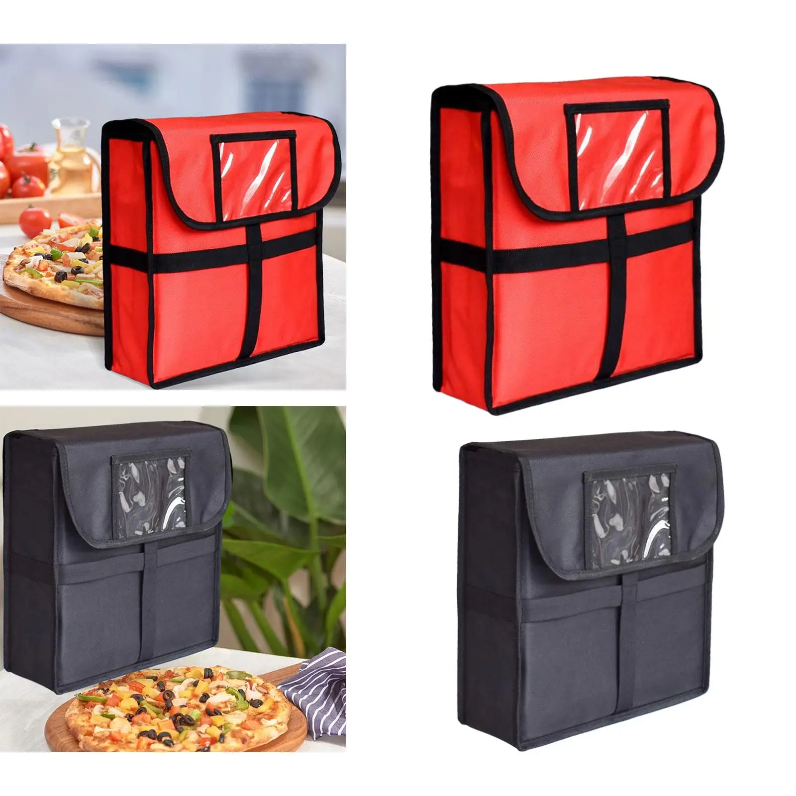 Pizza Develivey Bag Easy to Clean Food Delivery Bag Large Capacity Pizza Warmer Carrying Case for Personal Commercial Picnic