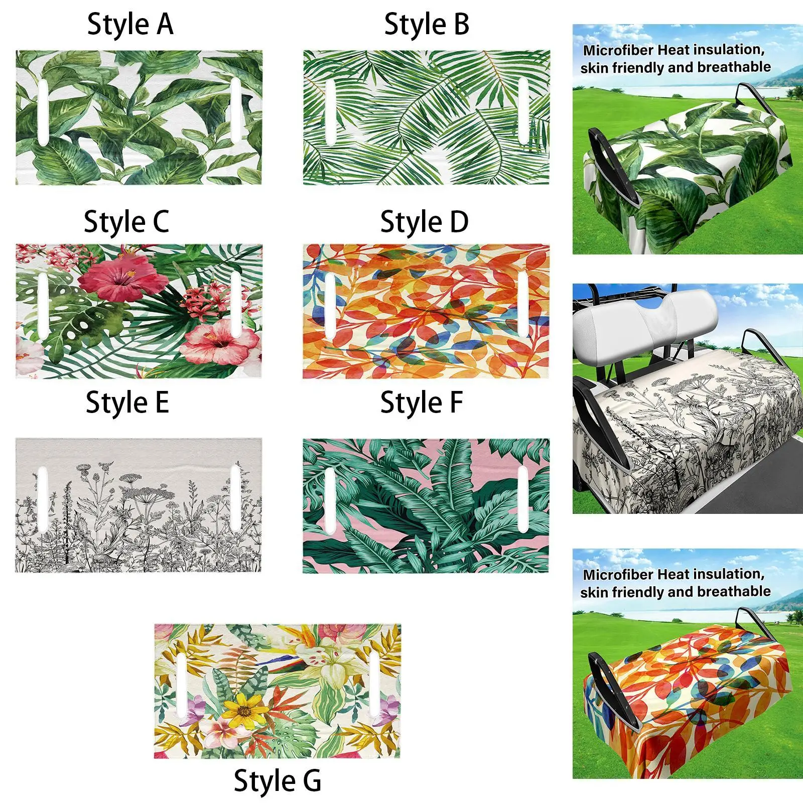 Golf Cart Seat Cover Golf car seat blanket Keeps Seat Cool Golf car accessories Protector Club Cars Seat Towel Blanket