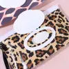 Leopard/Zebra Printing Style Wet Wipes Bag EVA Baby Wet Wipe Pouch Flip Cover Snap-Strap Tissue Box Reusable Useful Tissue Box 5