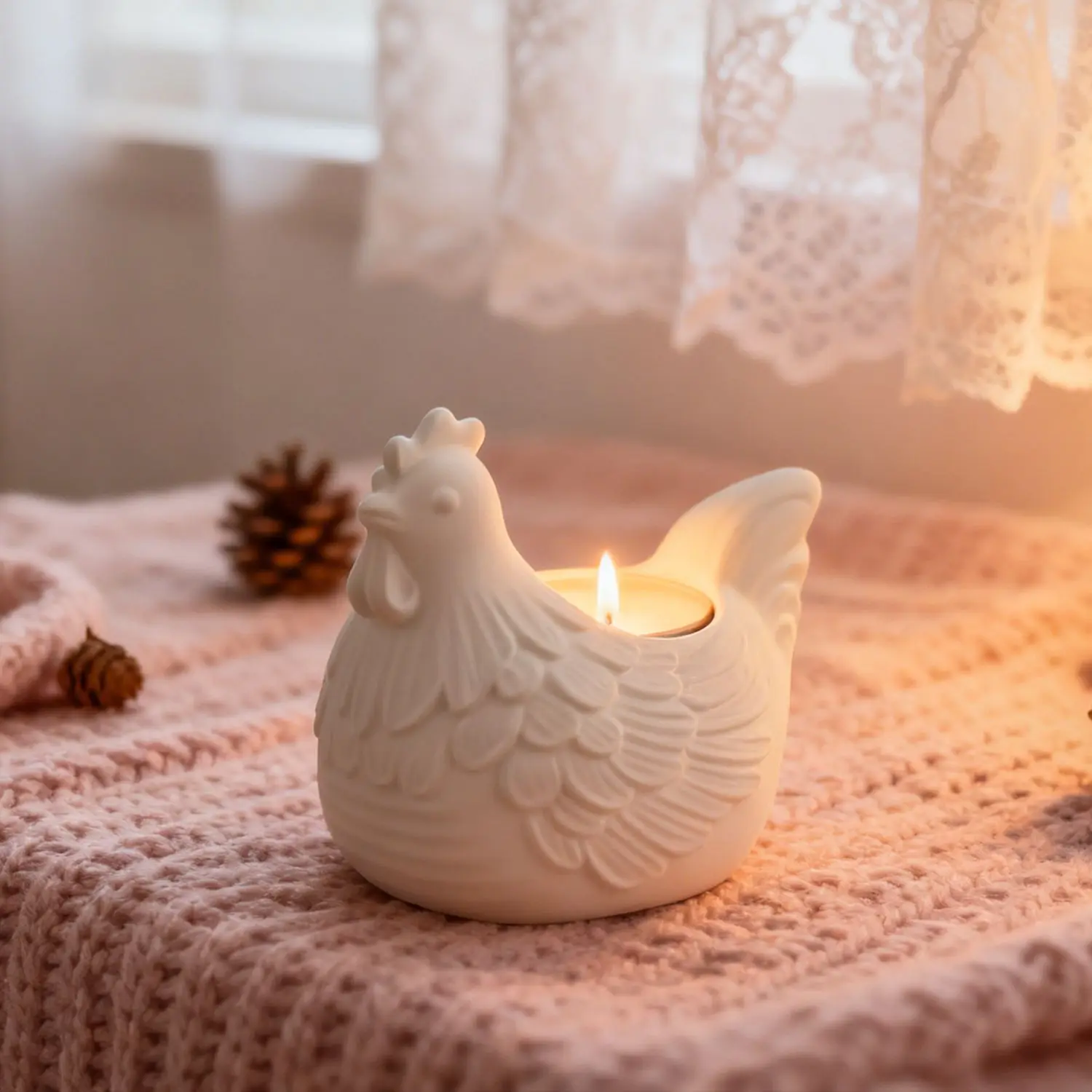 DIY Chicken Candle Holder Mold 2